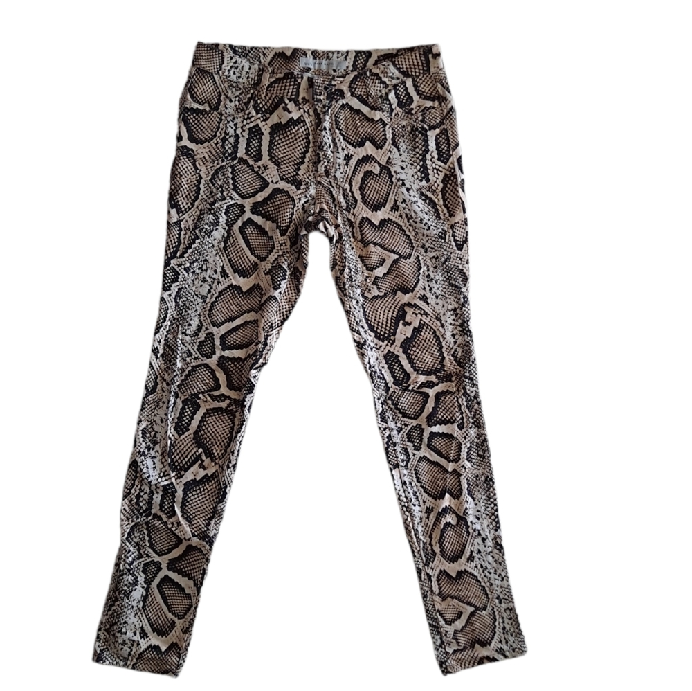 Zara Basic snake print skinny pants